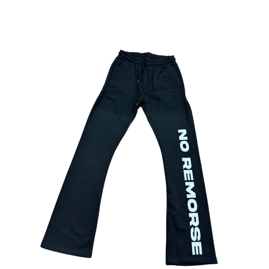 Black No Remorse Flare Sweatpants